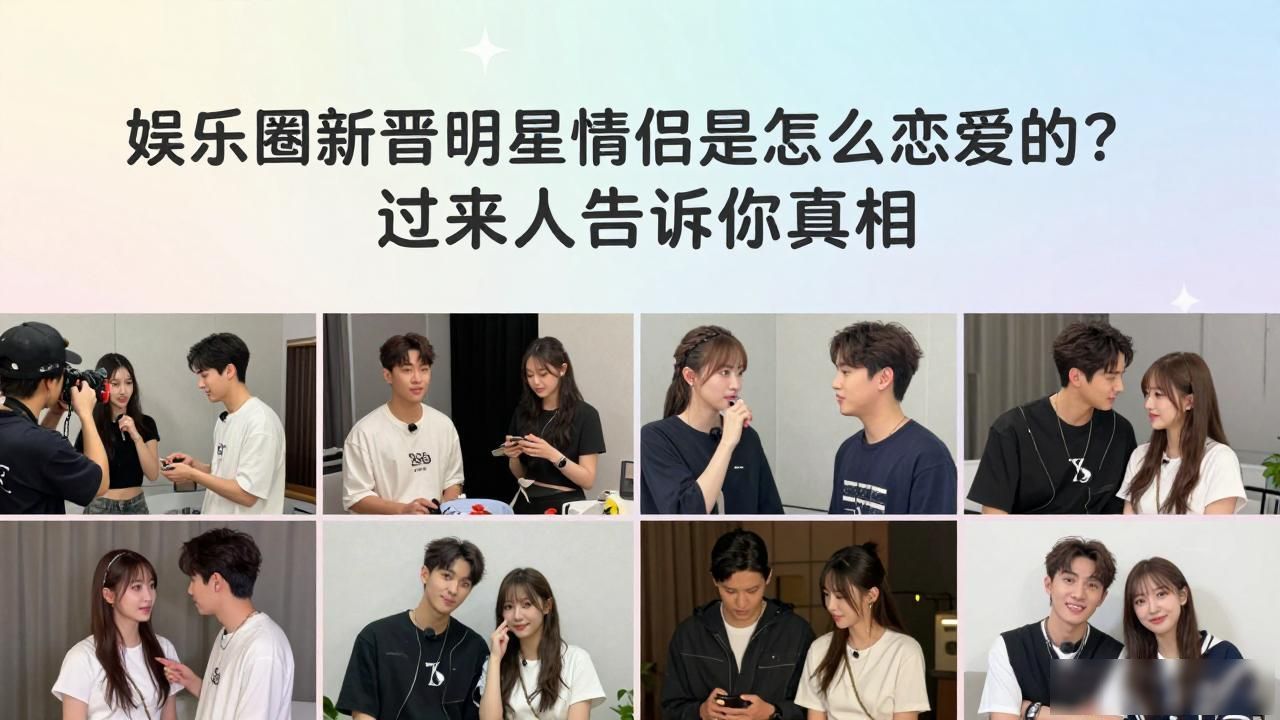 娱乐圈新晋明星情侣是怎么谈恋爱的？过来人告诉你真相