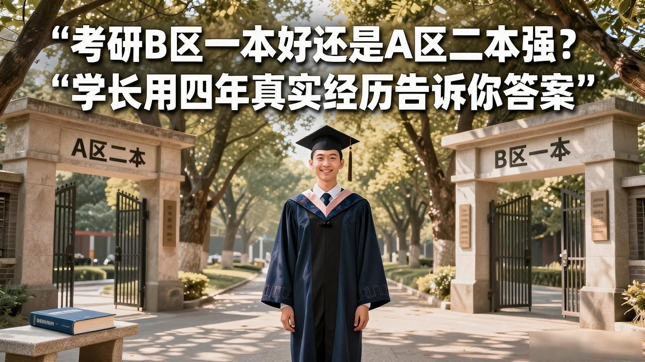 考研B区一本好还是A区二本强？学长用四年真实经历告诉你答案
