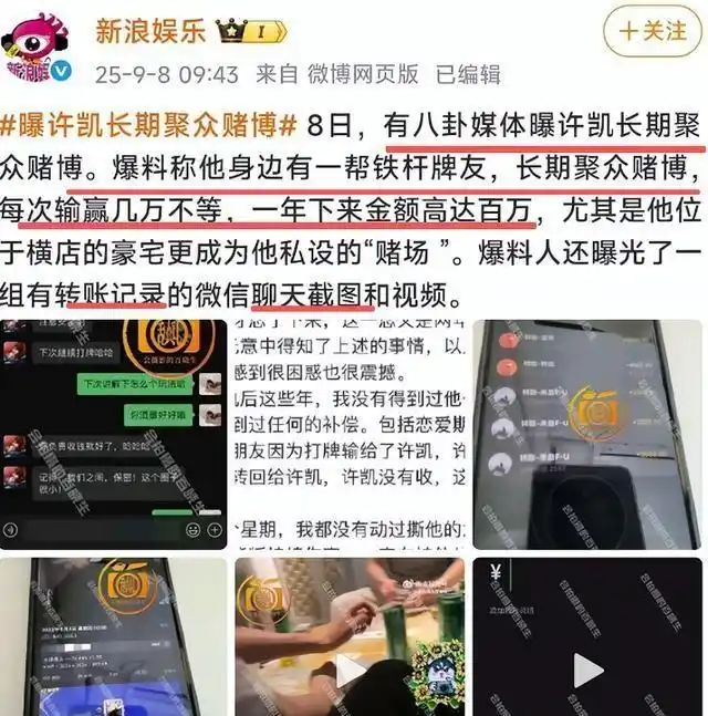 为什么最近的明星都扒出黑料,_娱乐圈明星八卦新闻_许凯谈天截图转账记录爆料