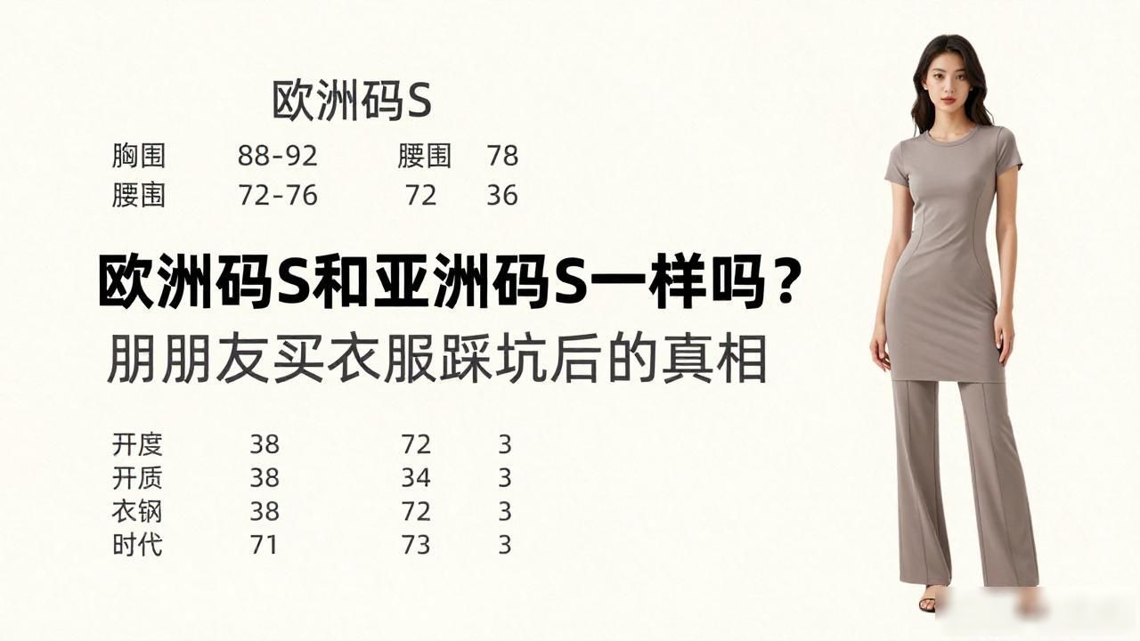 欧洲码S和亚洲码S一样吗？朋友买衣服踩坑后的真相